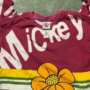 Disney Women's Mickey Graphic Blouse - Pink and Yellow #4